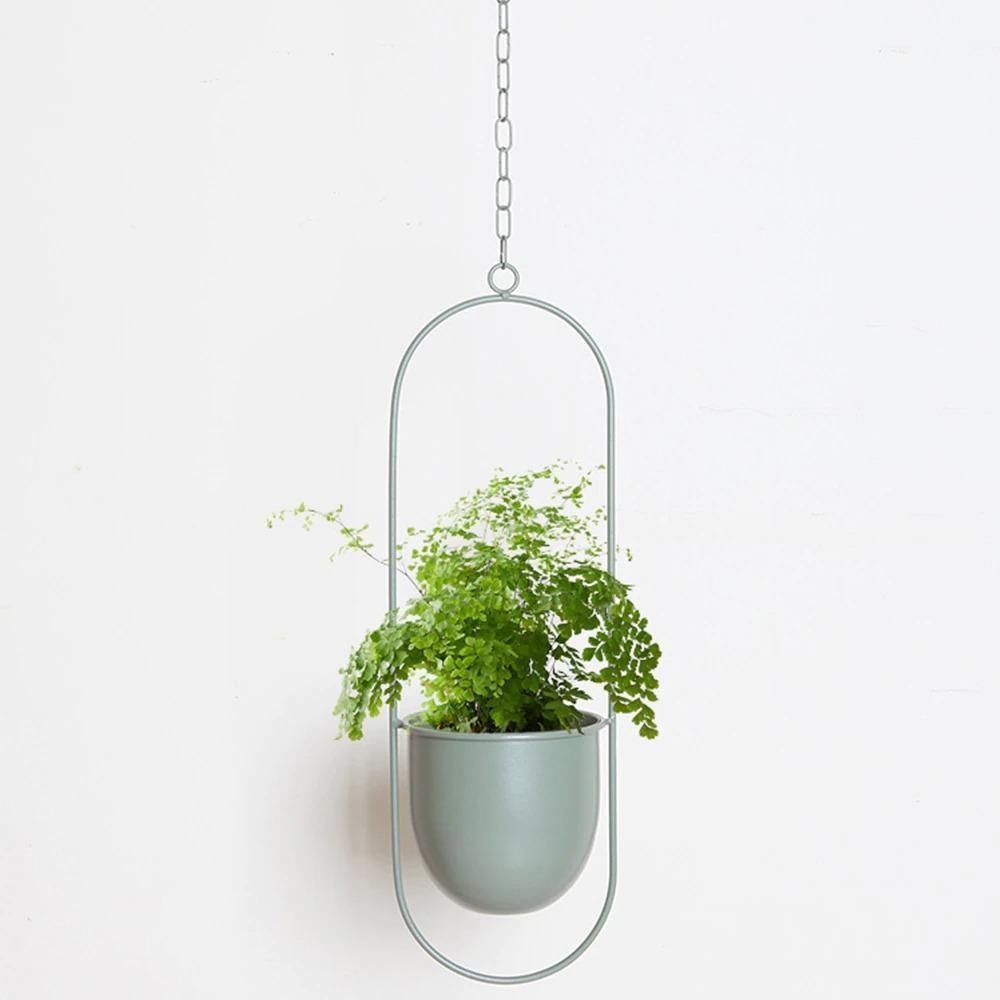 Metal Hanging Plant Planter