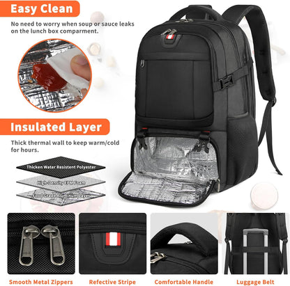 Waterproof Lunch Bag Backpack | Travel Laptop Cooler