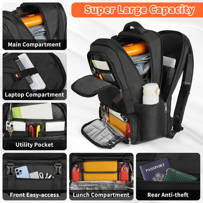 Waterproof Lunch Bag Backpack | Travel Laptop Cooler