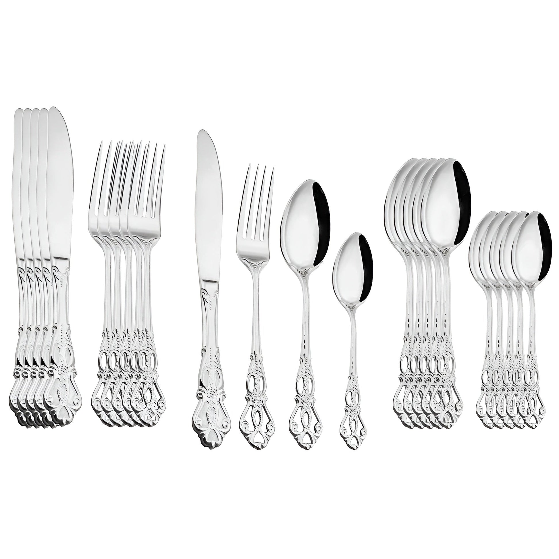 Luxe 24-Piece Cutlery Set - RoyalCutlery-Silver-State of Style