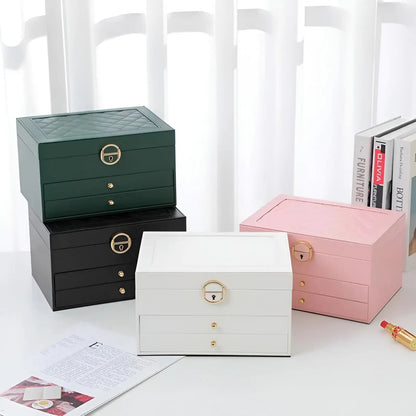 Luxury Multi-Layer Jewellery Box - EleganceBox-Pink-State of Style