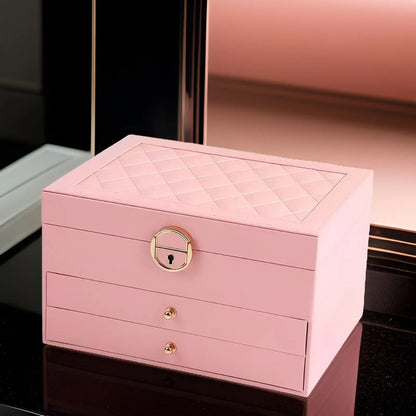Luxury Multi-Layer Jewellery Box - EleganceBox-Pink-State of Style