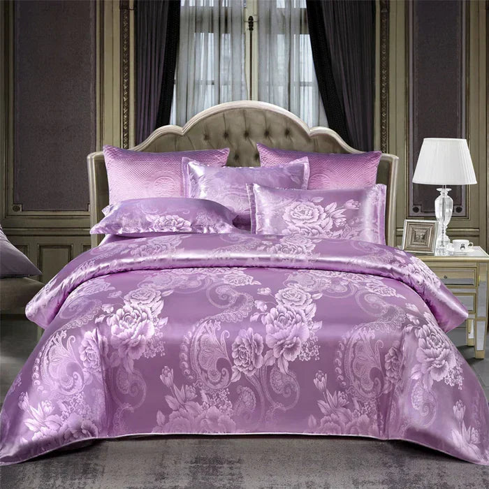 Luxury Satin Duvet Cover Set - RoyalDream-King 220x240cm 1st-8-State of Style