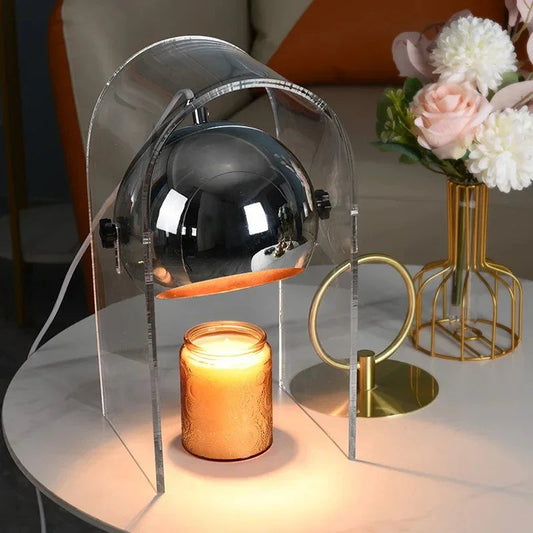 Glass Dome Candle Warmer Lamp