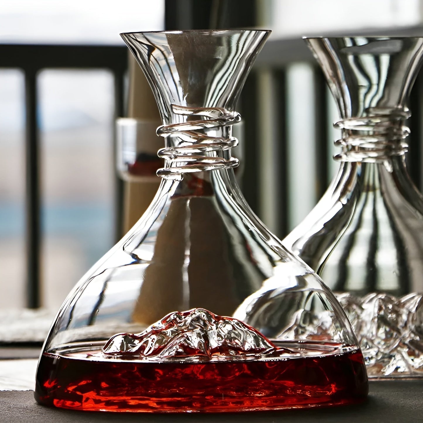 Waterfall Red Wine Decanter | Crystal Glass Aerator Carafe