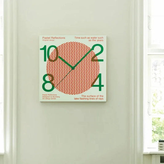 Playful Graphic Wall Clock