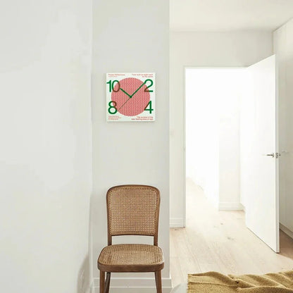 Playful Graphic Wall Clock