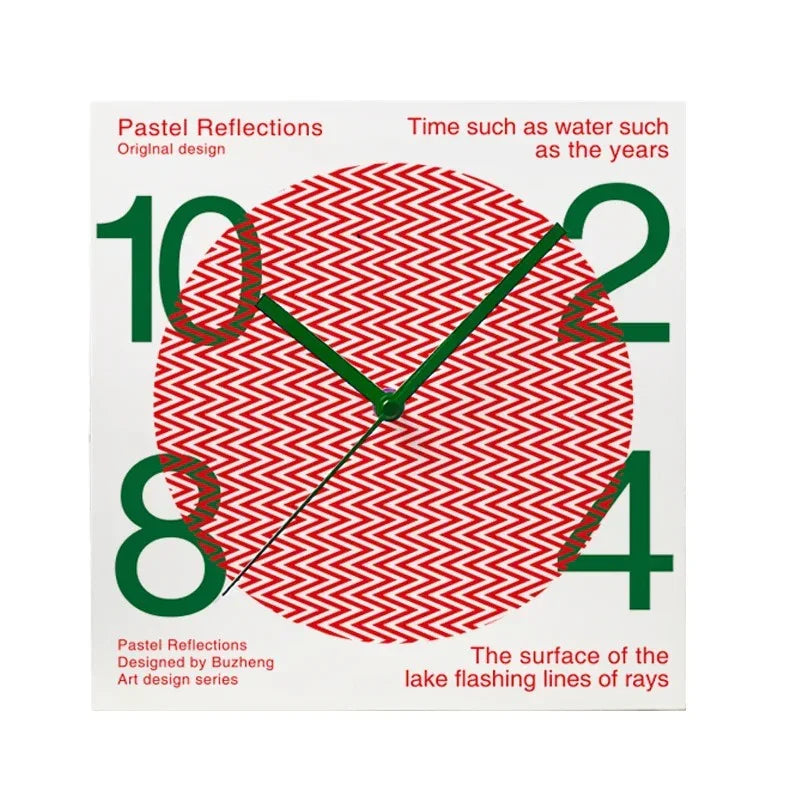 Playful Graphic Wall Clock