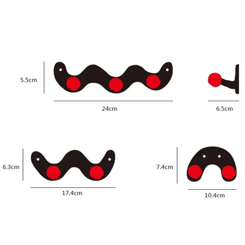 Color Dot Wall Hook Rack