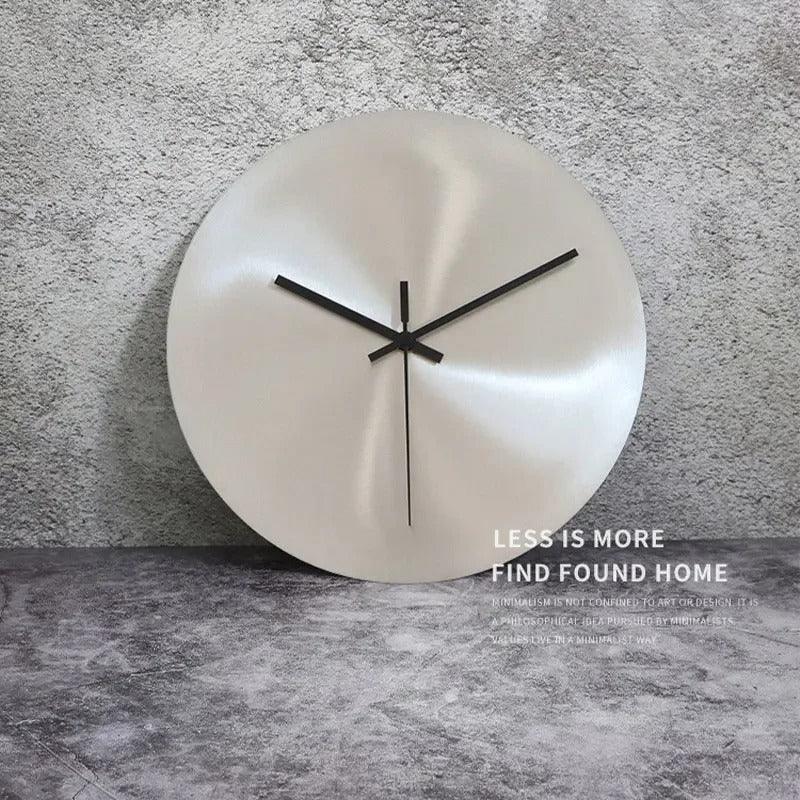 Stainless Steel Minimal Wall Clock