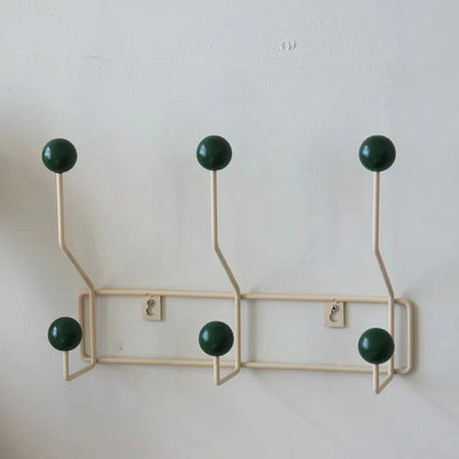 Gold Metal Wall Hook Rack