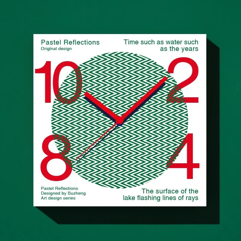 Playful Graphic Wall Clock