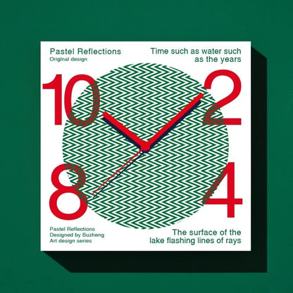 Playful Graphic Wall Clock