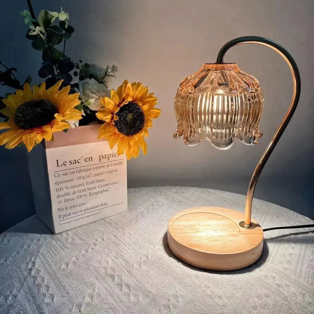 Dome Glass Candle Warmer Lamp