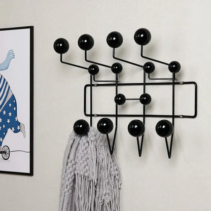 Multi Hook Wall Mounted Coat Rack Panel