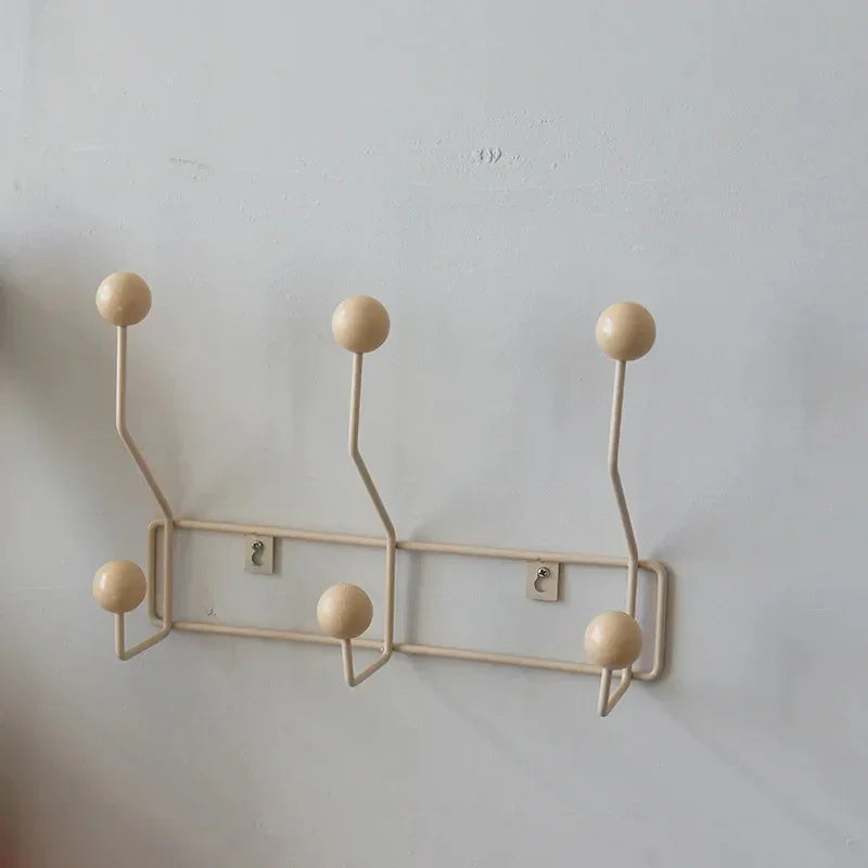 Gold Metal Wall Hook Rack