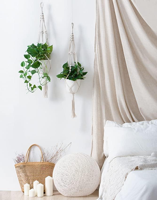 4-Piece Macrame Plant Hanger Set