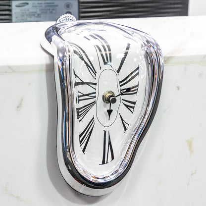 Surreal Melting Clock Decorative Accent