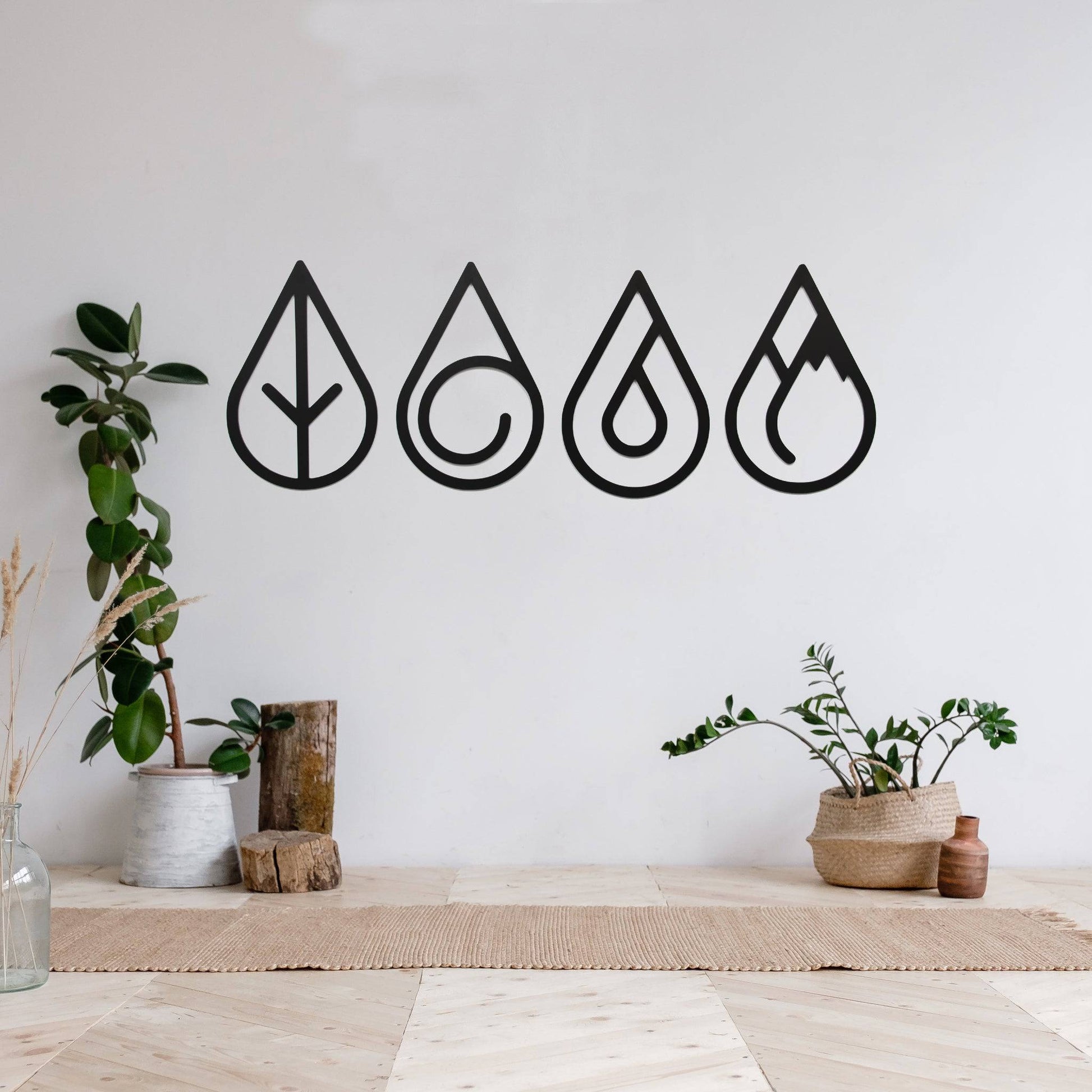 Four Elements - Metal Wall Art - MetalPlex
