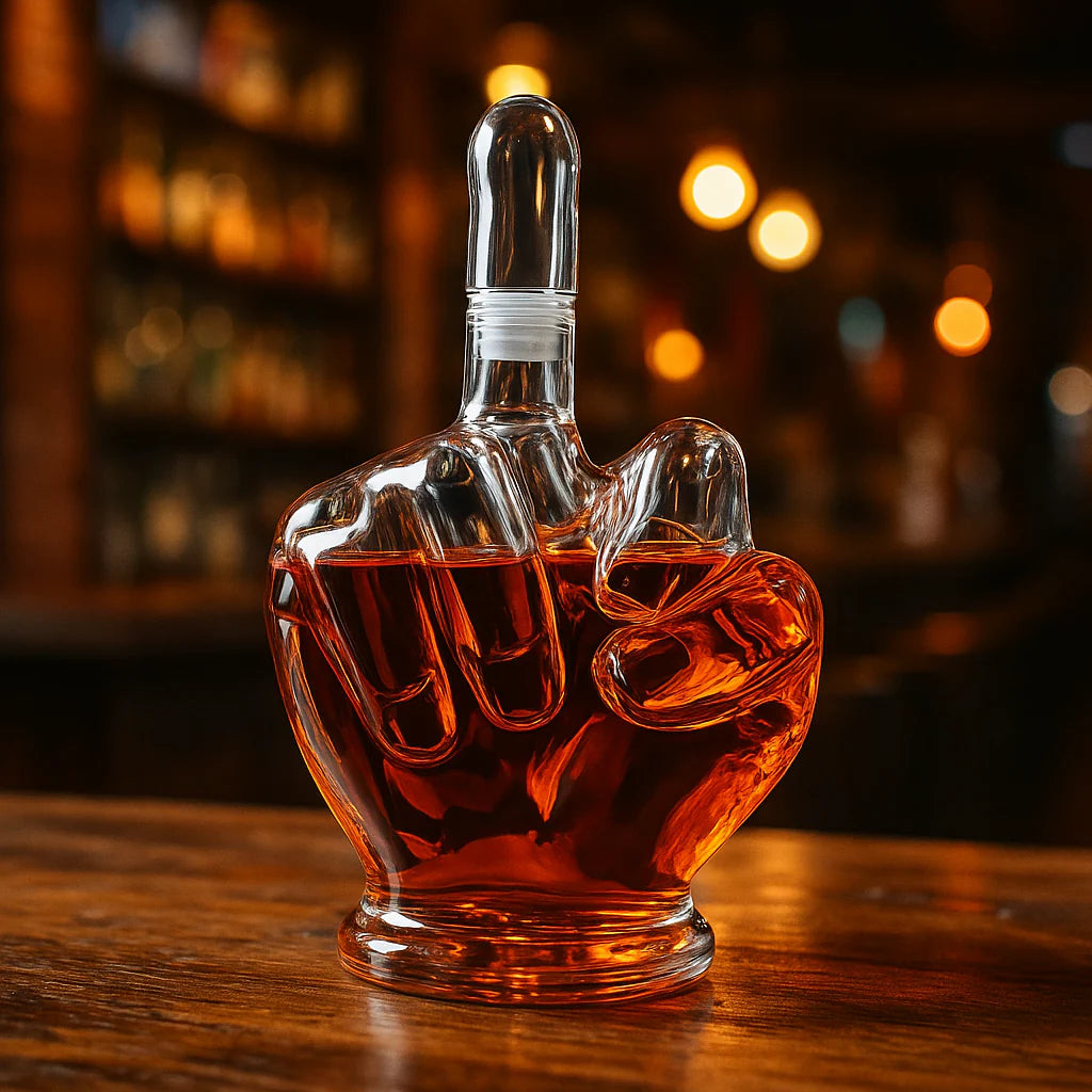 Rouge Sculptural Whiskey Decanter