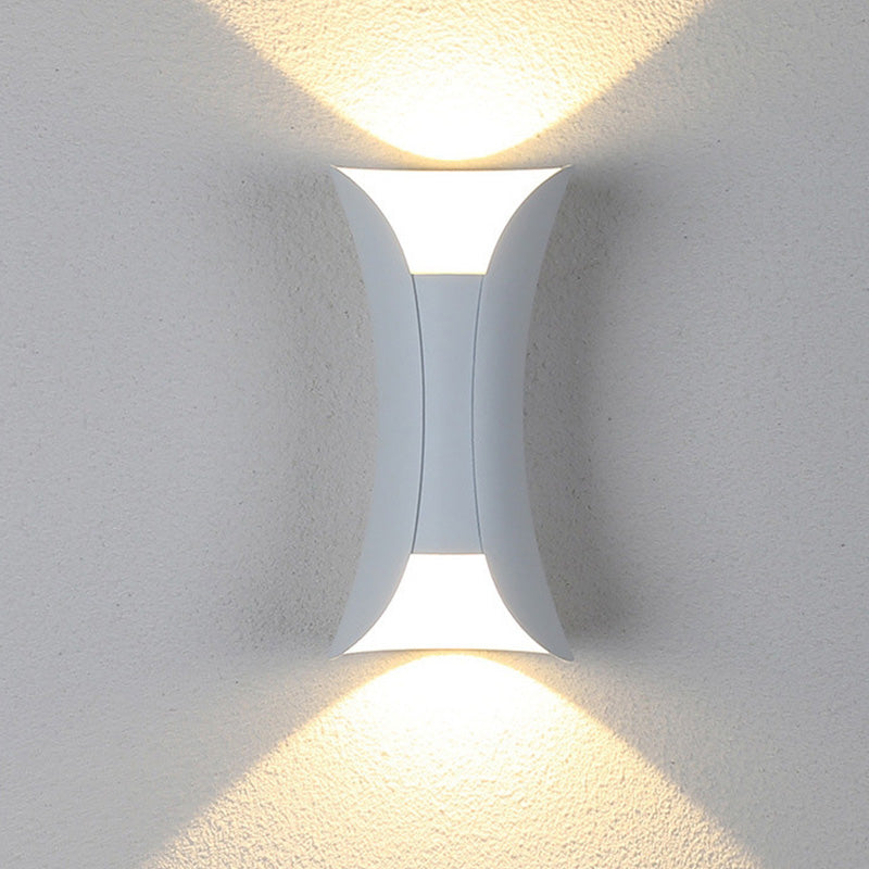 Modern LED Outdoor Wall Lamp - LumiEdge-Small (6W)-Warm White-White-State of Style