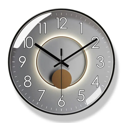 Mid Century Wall Clock | Yellow Face Quartz Movement