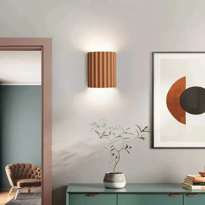 Modern Resin Wall Lamp - ArtisticWave-White-Warm White-State of Style