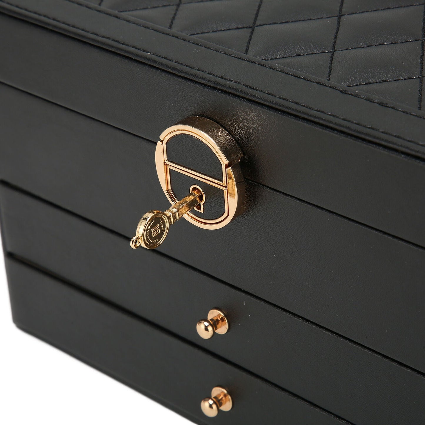 Multilayer Leather Jewellery Box | Organised and Stylish Storage-GREEN-State of Style