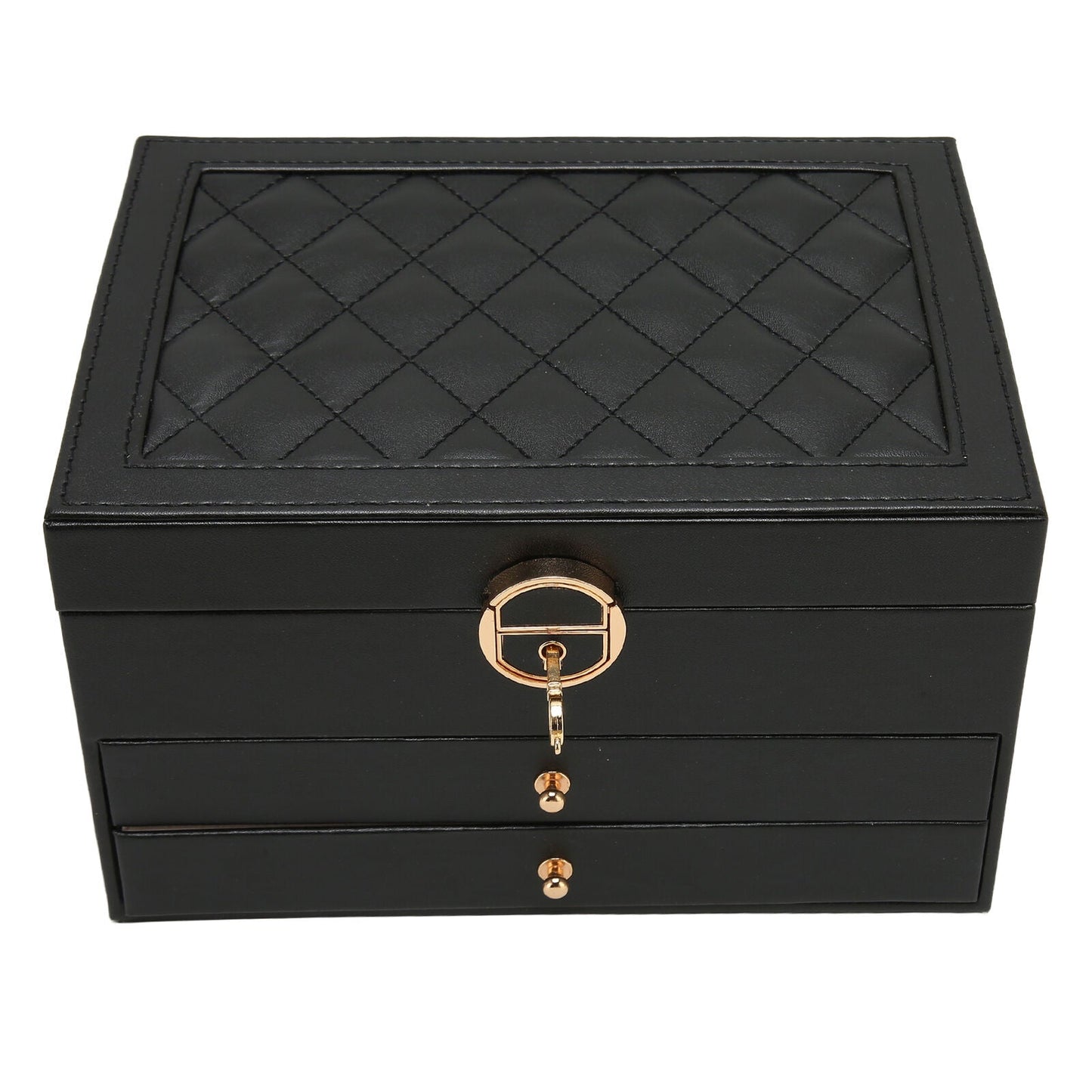 Multilayer Leather Jewellery Box | Organised and Stylish Storage-GREEN-State of Style