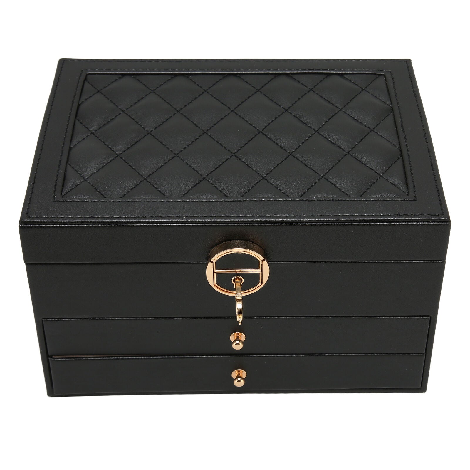 Multilayer Leather Jewellery Box | Organised and Stylish Storage-GREEN-State of Style
