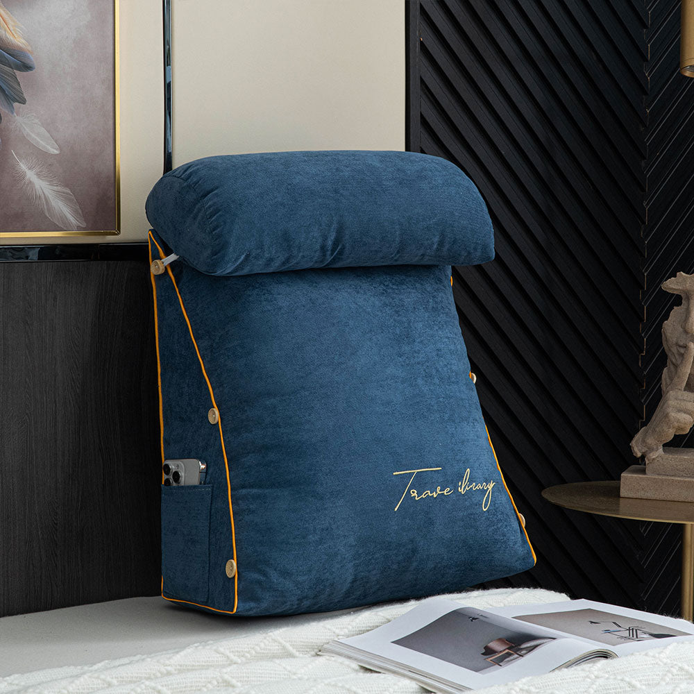 Ergonomic Backrest Reading Pillow | Plush Arm Support
