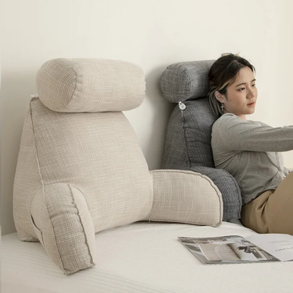 Deluxe Backrest Reading Pillow | Armrest Head Support