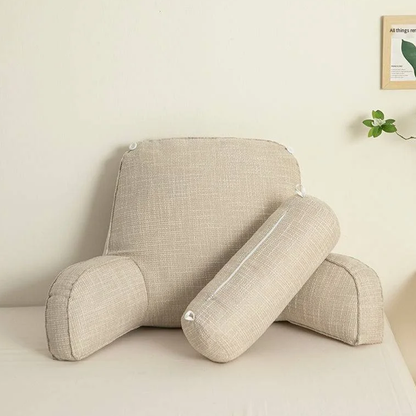 Deluxe Backrest Reading Pillow | Armrest Head Support