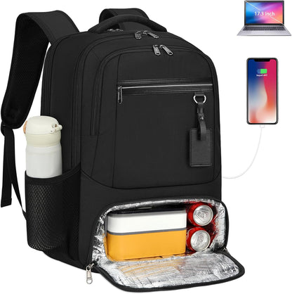 USB Travel Lunch Bag | Waterproof Laptop Cooler Backpack