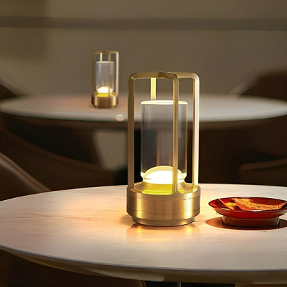 Cordless USB Touch Dimming Lantern Table Lamp