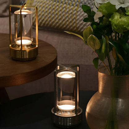Cordless USB Touch Dimming Lantern Table Lamp