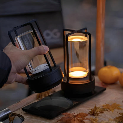 Cordless USB Touch Dimming Lantern Table Lamp