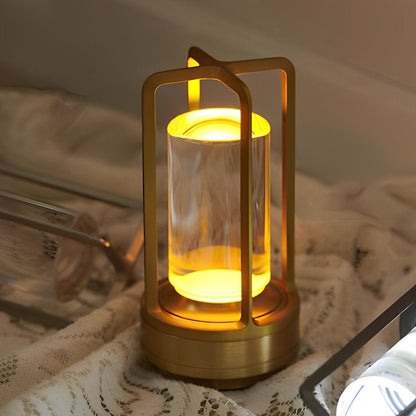 Cordless USB Touch Dimming Lantern Table Lamp