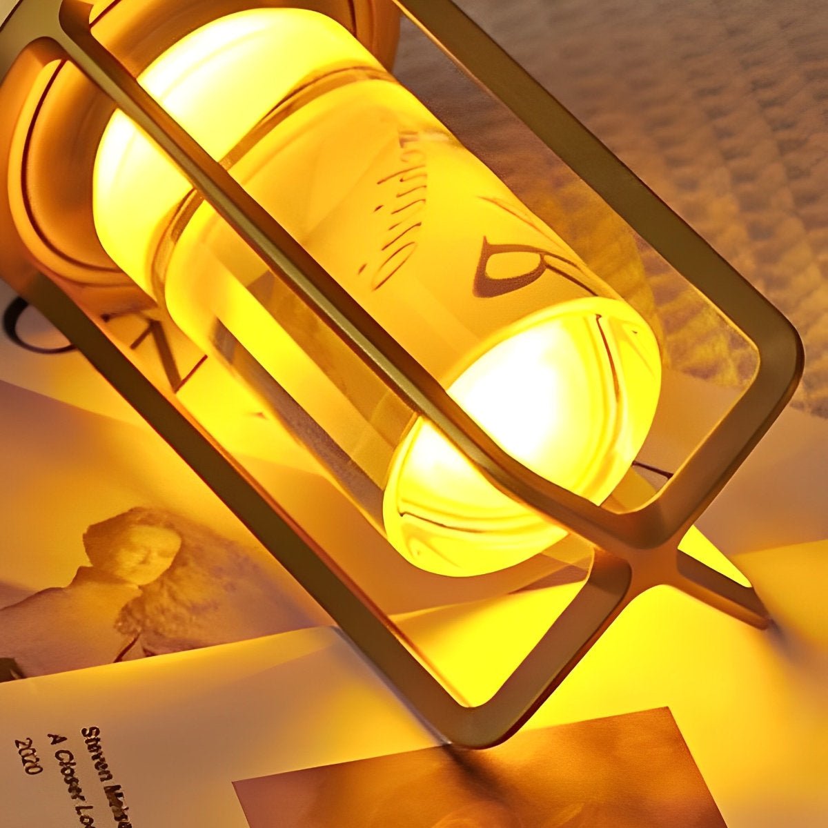 Cordless USB Touch Dimming Lantern Table Lamp