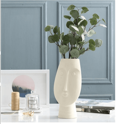 Modern Face Ceramic Vase Set