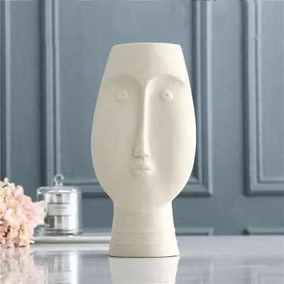 Modern Face Ceramic Vase Set