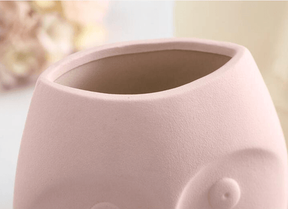 Modern Face Ceramic Vase Set