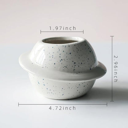 Round Minimal Ceramic Planter Pot