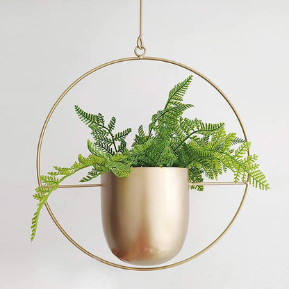 Metal Hanging Plant Planter