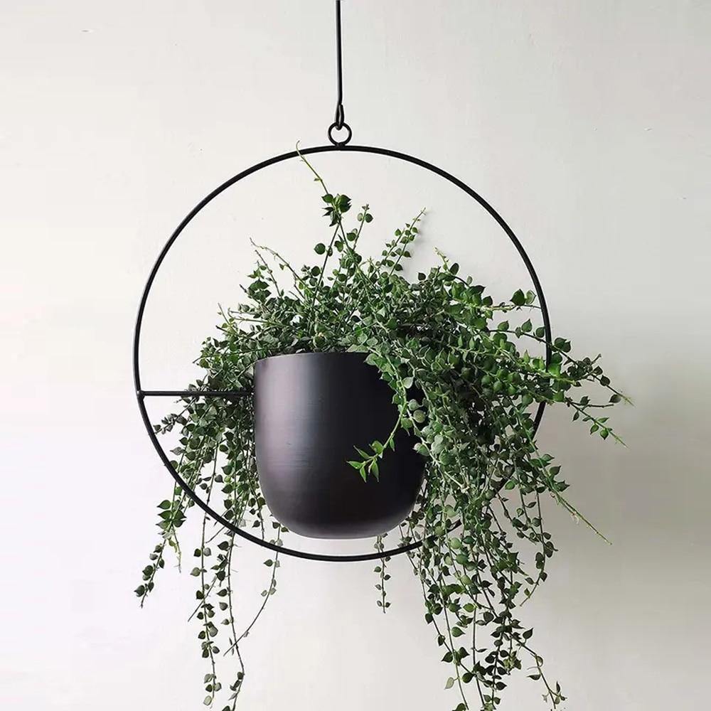Metal Hanging Plant Planter