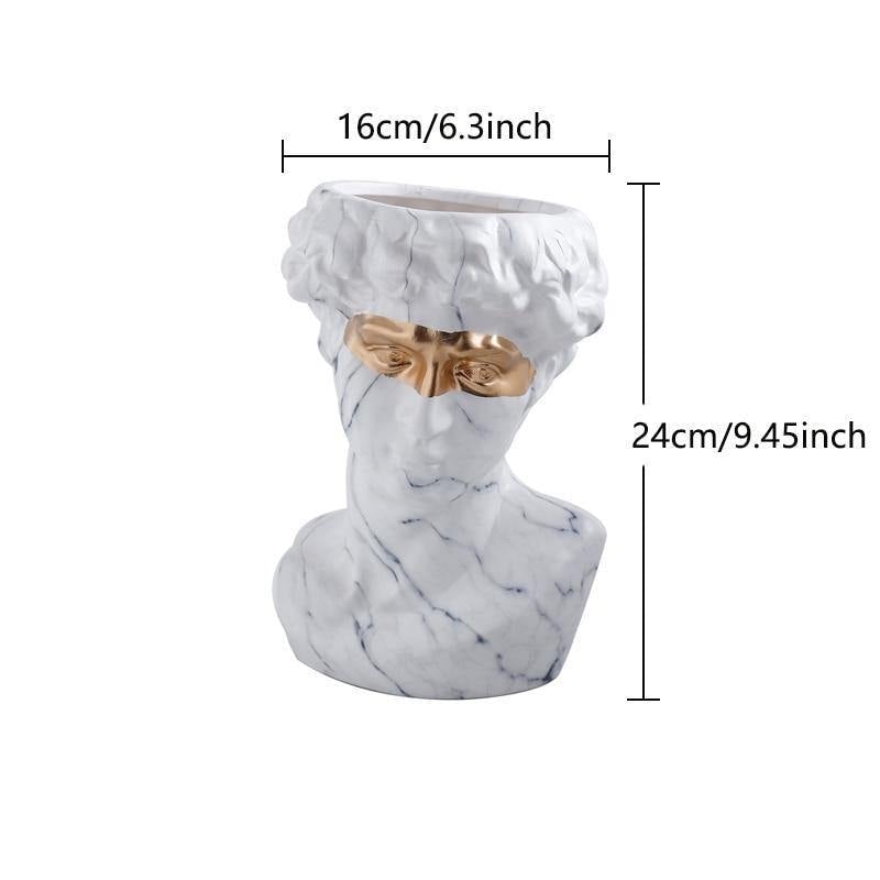 Classical Bust Ceramic Planter Pot