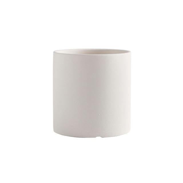Modern Color Block Ceramic Planter Set