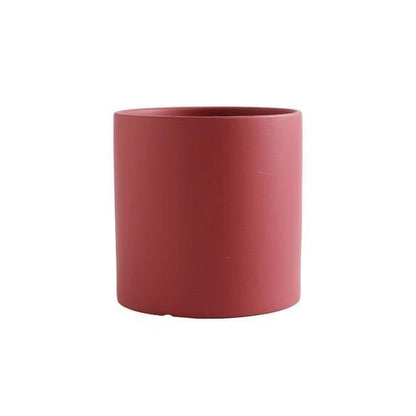 Modern Color Block Ceramic Planter Set