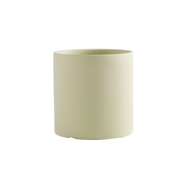 Modern Color Block Ceramic Planter Set