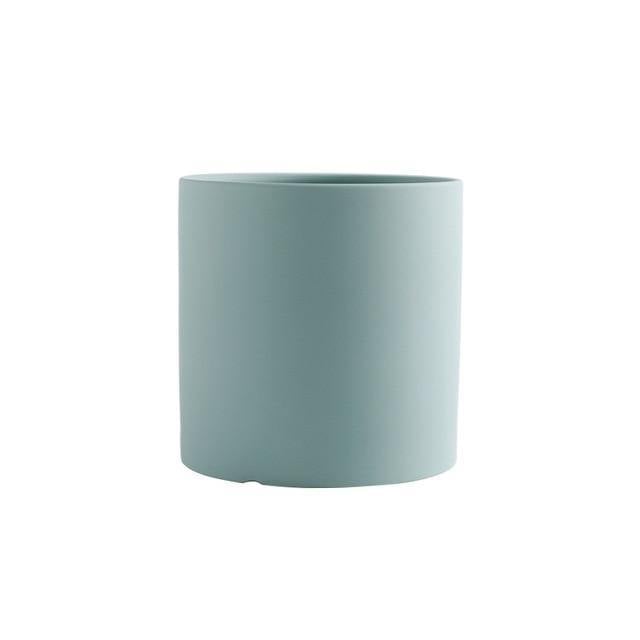 Modern Color Block Ceramic Planter Set
